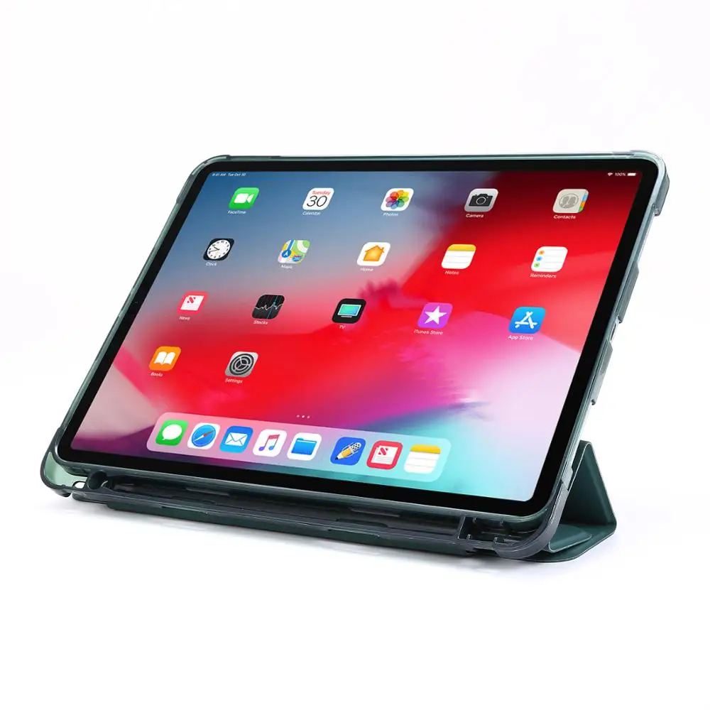 Умный тонкий Чехол для iPad Pro 11 2018 чехол из искусственной кожи с задней стендой 2020