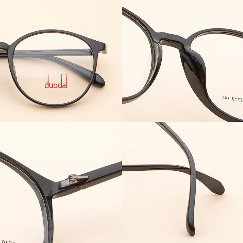 Zerosun винтажные круглые очки оправа для мужчин и женщин негабаритные TR90 мужские