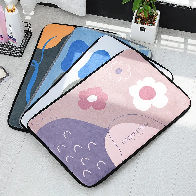 

anti-slip mats cute animal printed Rectangular Mat 40*60cm Entrance Doormats Washable Kitchen Floor Bathroom