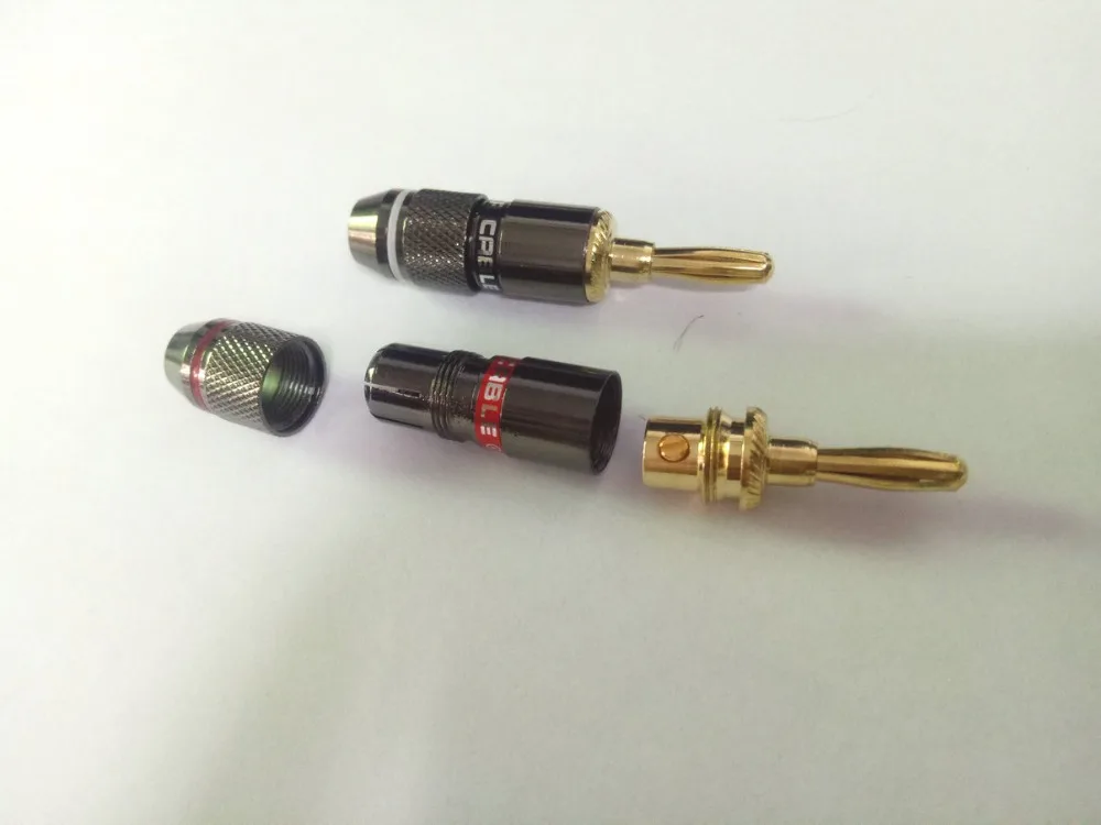 4 шт. Медный позолоченный мм разъем бананового динамика|Соединители| |