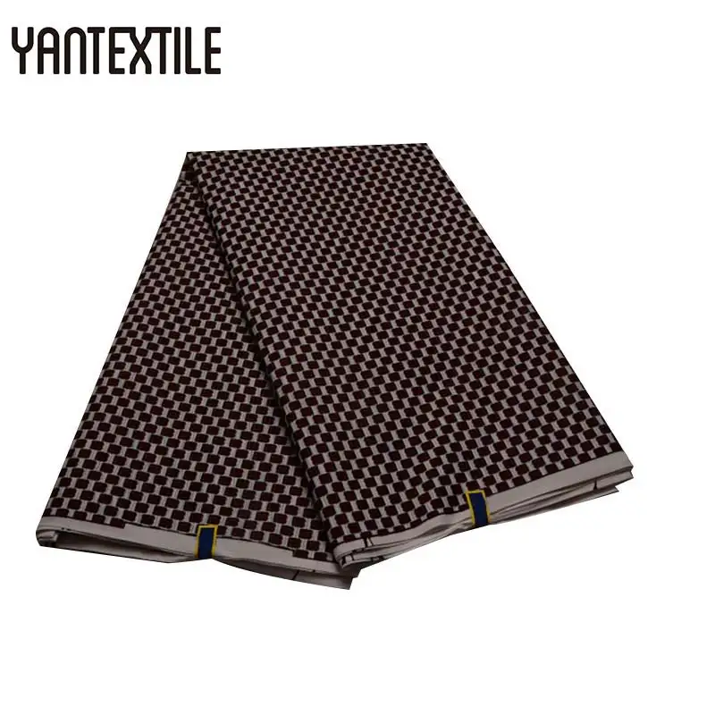YANTEXTILE гарантировано Натуральный Воск Принт африканская Анкара Ткань 6 ярдов/шт полиэстер дешевле африканская ткань для лоскутного шитья