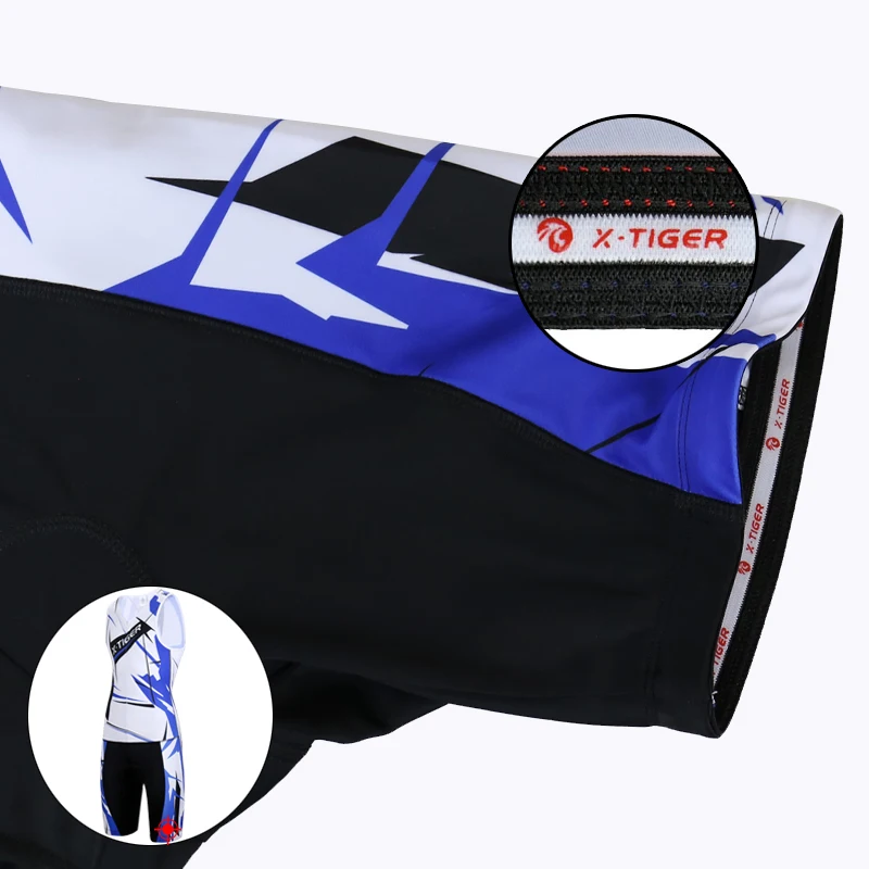 Бренд X-Tiger 2020 Триатлон без рукавов для велоспорта с компрессионной губкой