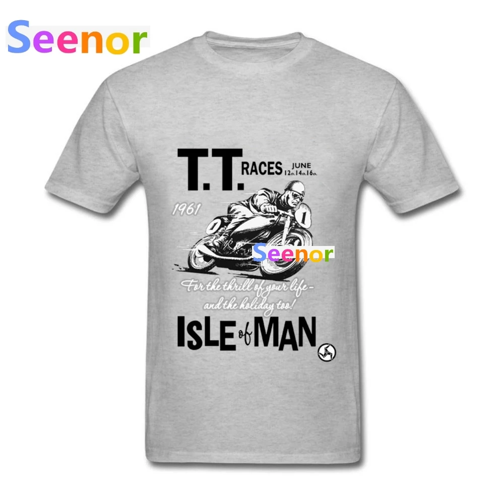 Isle Of Man TT мужские футболки Модная мотоциклетная футболка с рисунком гонщик