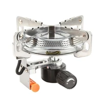 folding outdoor gas stove portable cooking stove burner ultralight pocket round survival furnace outdoor picnic camping supplies