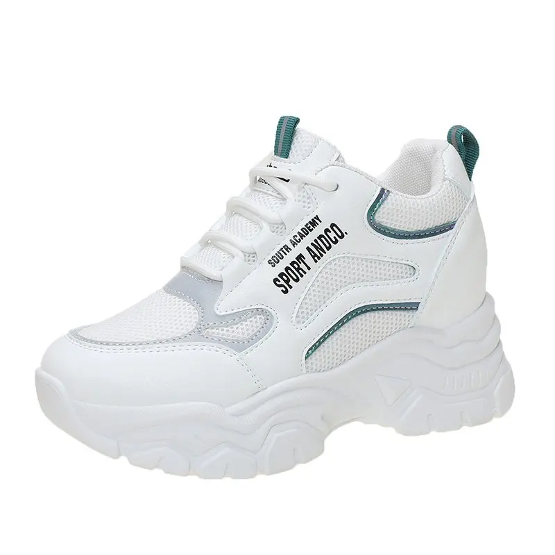 

Women's platform sneakers Outdoor Sport Training Tennis shoes Internal increase Casual jogging shoes boots Zapatillas Mujer