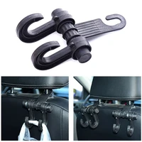 universal black car dual hanging hook truck suv auto car seat back hanger organizer hook hanging stand for auto car interior