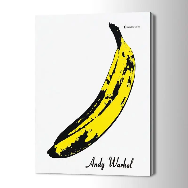 

Andy Warhol Banana Print Wall Art Abstract Fashion Print Canvas Mural Living Room Bedroom Decoration Poster Painting