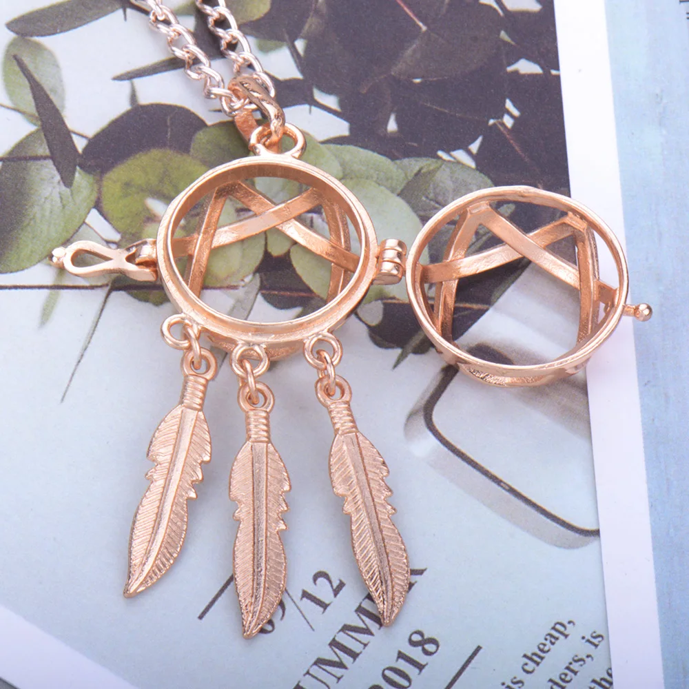 Многоцветный стиль ароматерапия ювелирные изделия колье с кулоном в виде клетки