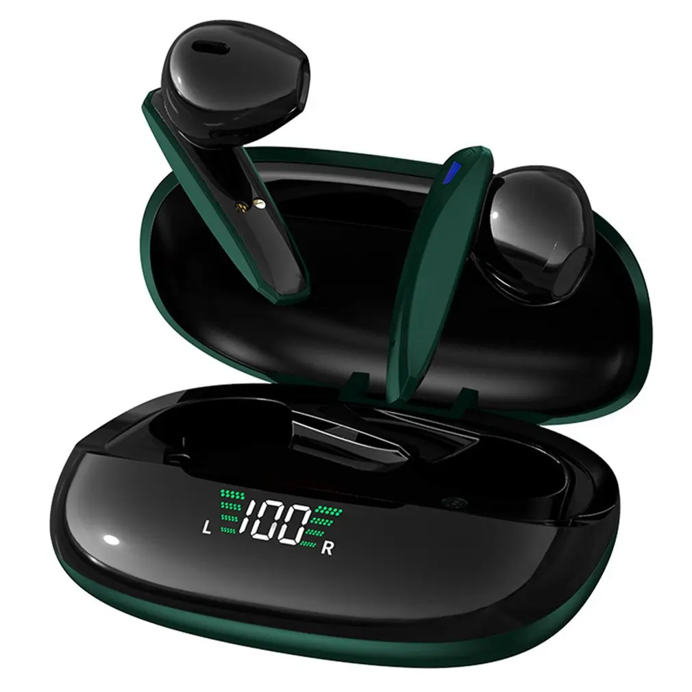 

Wireless Earphone Bluetooth-compatible headphone Active Noise Cancellation 9D Stereo Sport Earbud With LED Power bank Charge box