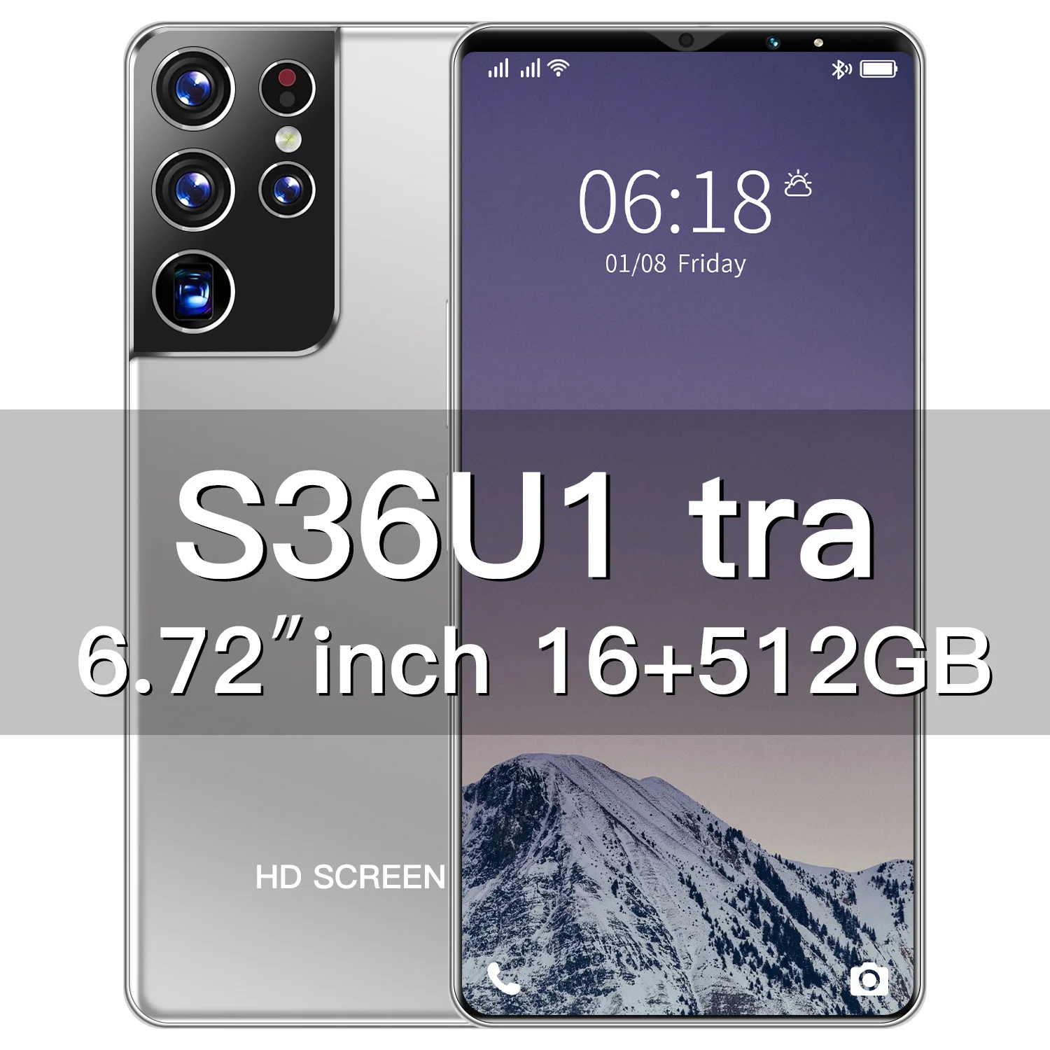 

Global Version Galay S36 Ultra 4G/5G 16GB RAM 512GB ROM Dual Sim Unlocked Mobile Phones Cell PhoneWiFi GPS Celular Smartphone