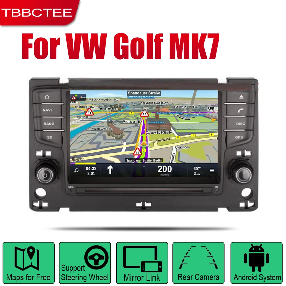 TBBCTEE Android автомобильное радио стерео gps навигация для Volkswagen Golf MK7 2013~ Bt wifi 2din автомобильное радио стерео Мультимедиа