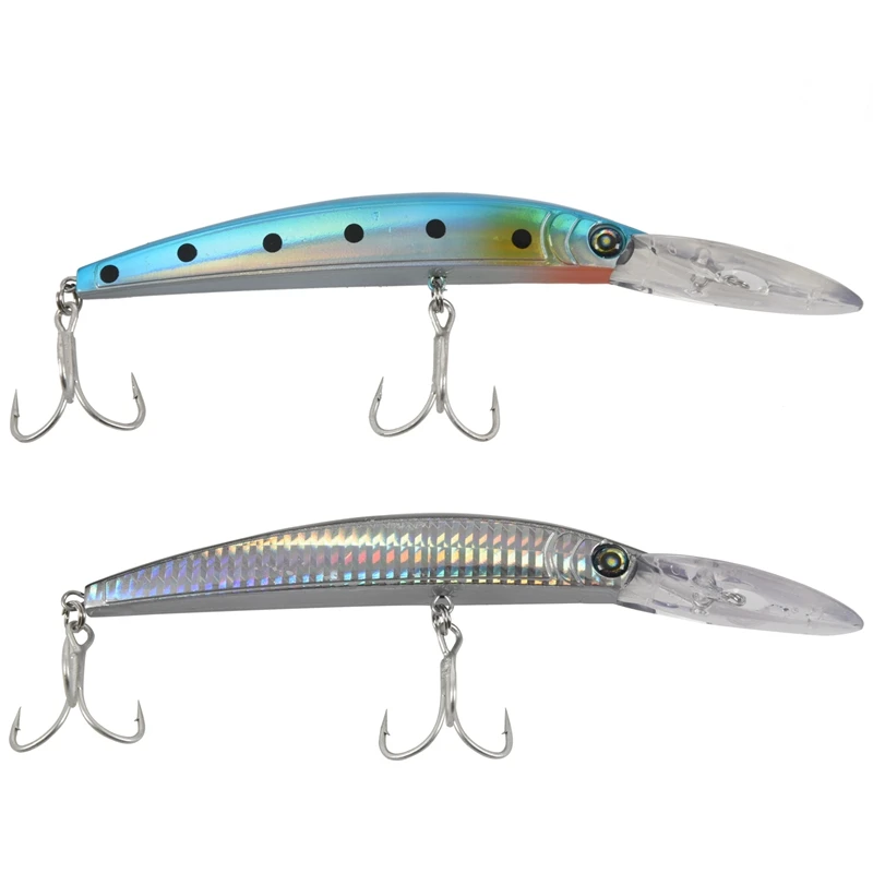 2Pc Top Quality PROBEROS Style Fishing Lures Bait 17.78cm/27.31G Tackle 2Hook Color a with H | Спорт и развлечения