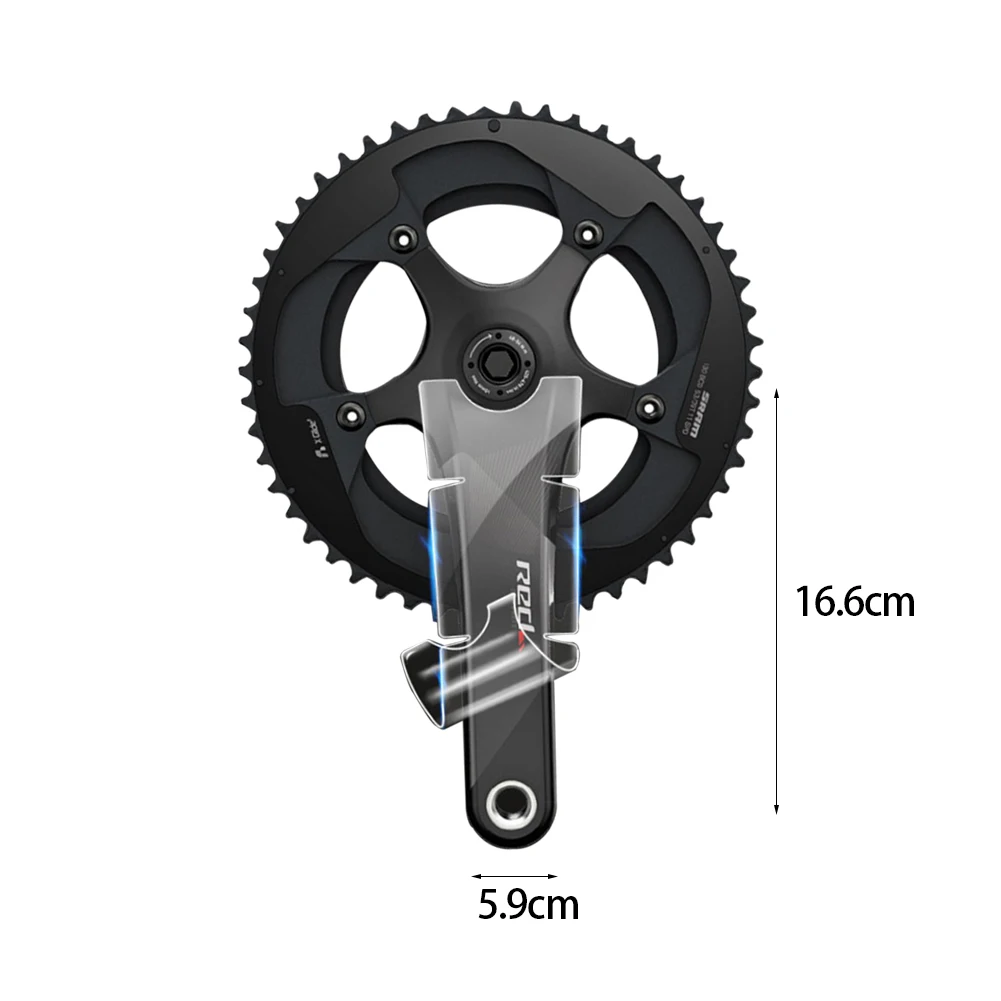 1 шт. защитная пленка из углеродного волокна для шторного велосипеда звездочка