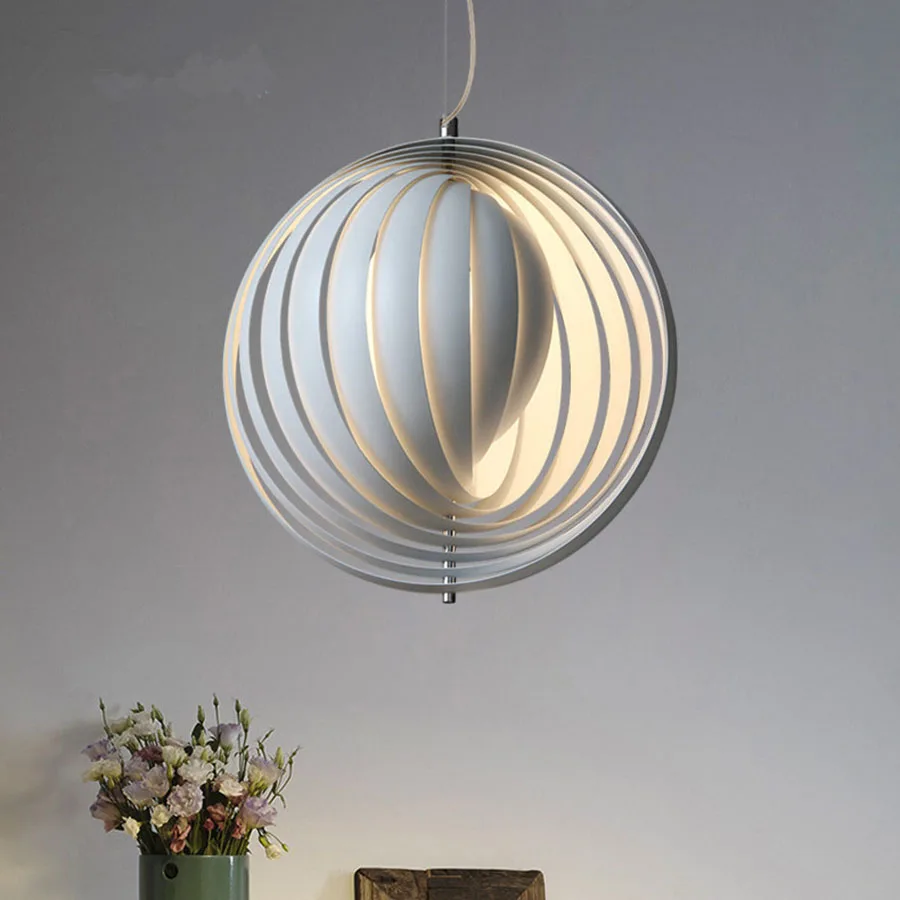 

Modern LED Pendant Lights E27 Nordic Creative Folding Ball Suspension Lighting Fixture For Living Living Room Restaurant Cafe