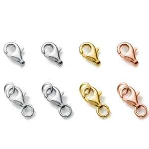 Цепочка из стерлингового серебра 925 пробы с застежкой-карабином ожерельебраслет S925 Серебряный соединитель застежка крючки DIY ювелирные изделия аксессуары