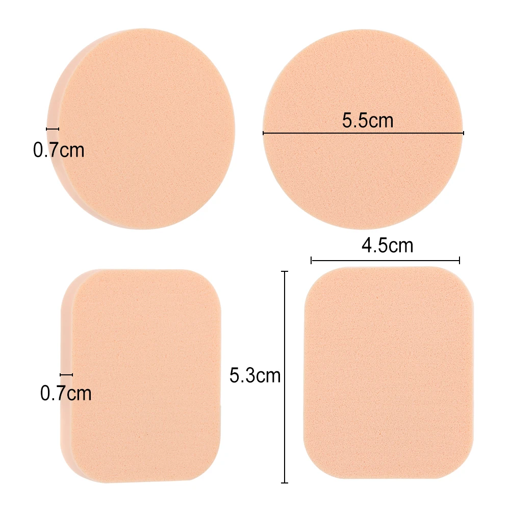 1 набор круглые и квадратные губки для растушевки основы сухой влажный мягкие