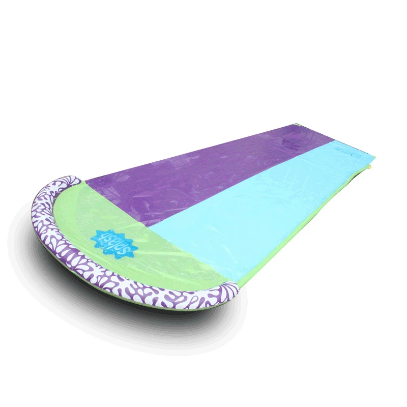 

Children's Lawn Game Double Waterslide Water Spray Mat Outdoor Water Sports Toys Entertainment Facilities Toy