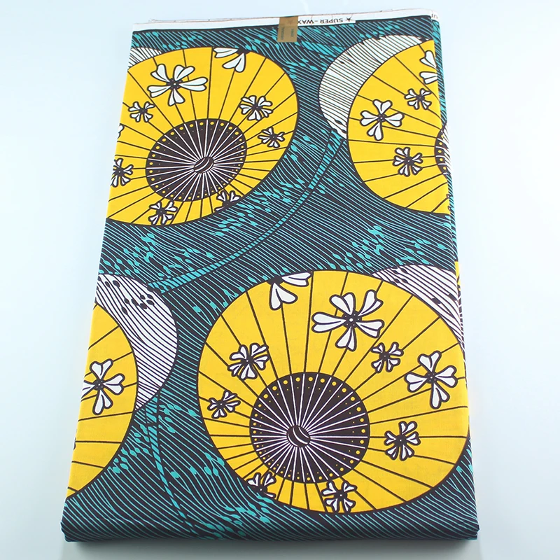

new ankara fabric 100% cotton original real wax african print fabric for wedding dress tissus wax