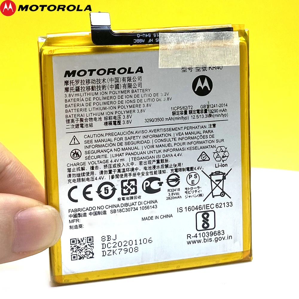 

Original 3500mAh KR40 Battery For Motorola Moto One Action XT2013-1 / One Vision XT1970-1 In Stock High Quality