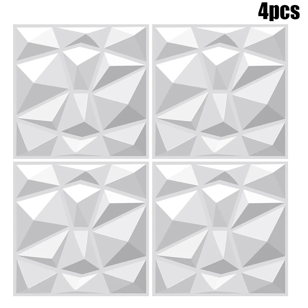 

Moisture Interior Wall Panels Foam Wallpaper Waterproof Covering Diamond Plastic Cladding Tiles Living Room Bedroom PVC 3D