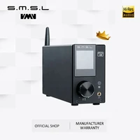 smsl ad18 hi fi audio stereo amplifier with bluetooth 4 2 supports apt xusb dsp full digital power 2 1 for speaker