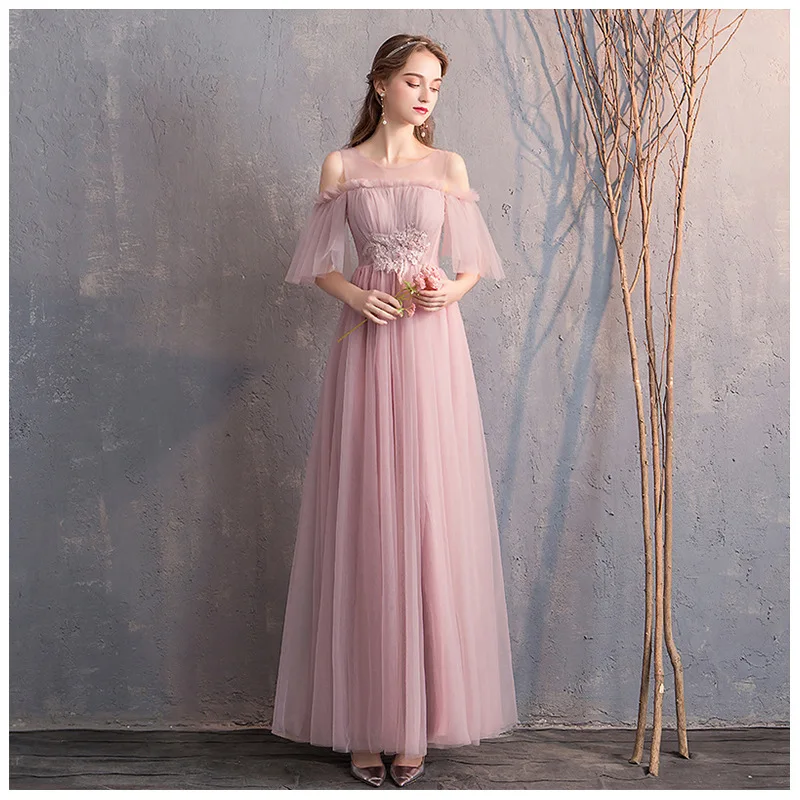 Beauty Emily Новое поступление сексуальное платье подружки невесты с v-образным