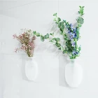 Силиконовый липкий ваза стене висит цветок декор контейнер цветочек бутылка цветок, растение, свадебная брошь, искусственный цветок вазы сделай сам для дома украшения