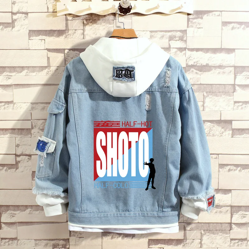 Женская джинсовая куртка Boku толстовка с капюшоном для косплея мидория из м/ф Моя