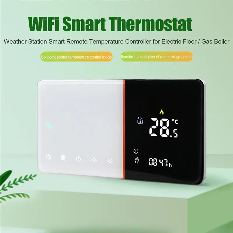 

BHT-005 WiFi Smart Thermostat Temperature Controller Water/Electric floor Heating Water/Gas Boiler Works For Google Home, Alexa