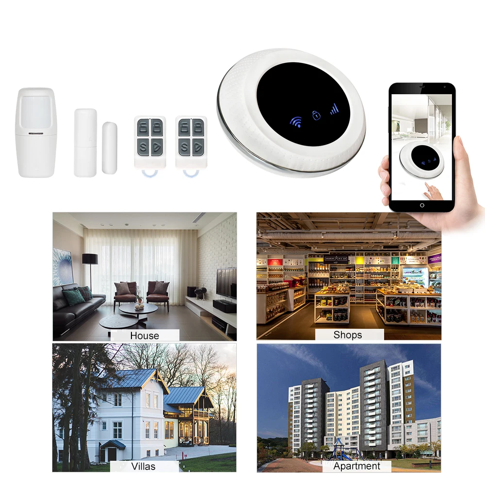 Смарт Wi-Fi GSM сигнализация хост-детекторы приложение дистанционное управление