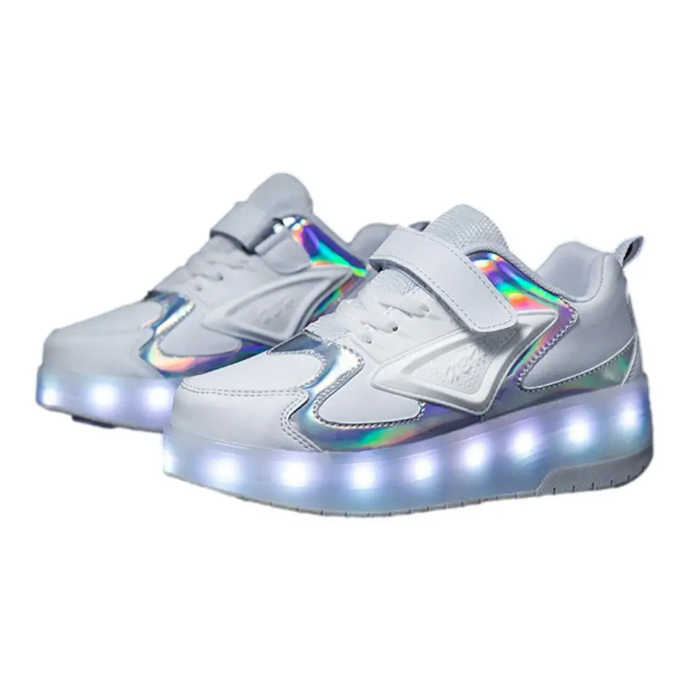 

Light Up Shoes For Women Men LED Shoes Roller Skate Shoes With Double Wheel Sports Shoes Dancing Sneakers Low-Top USB Charging