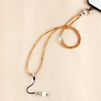 chinese style olive nuclear bamboo phone chain female hanging neck jade pendant rope phone shell rope detachable necklace rope