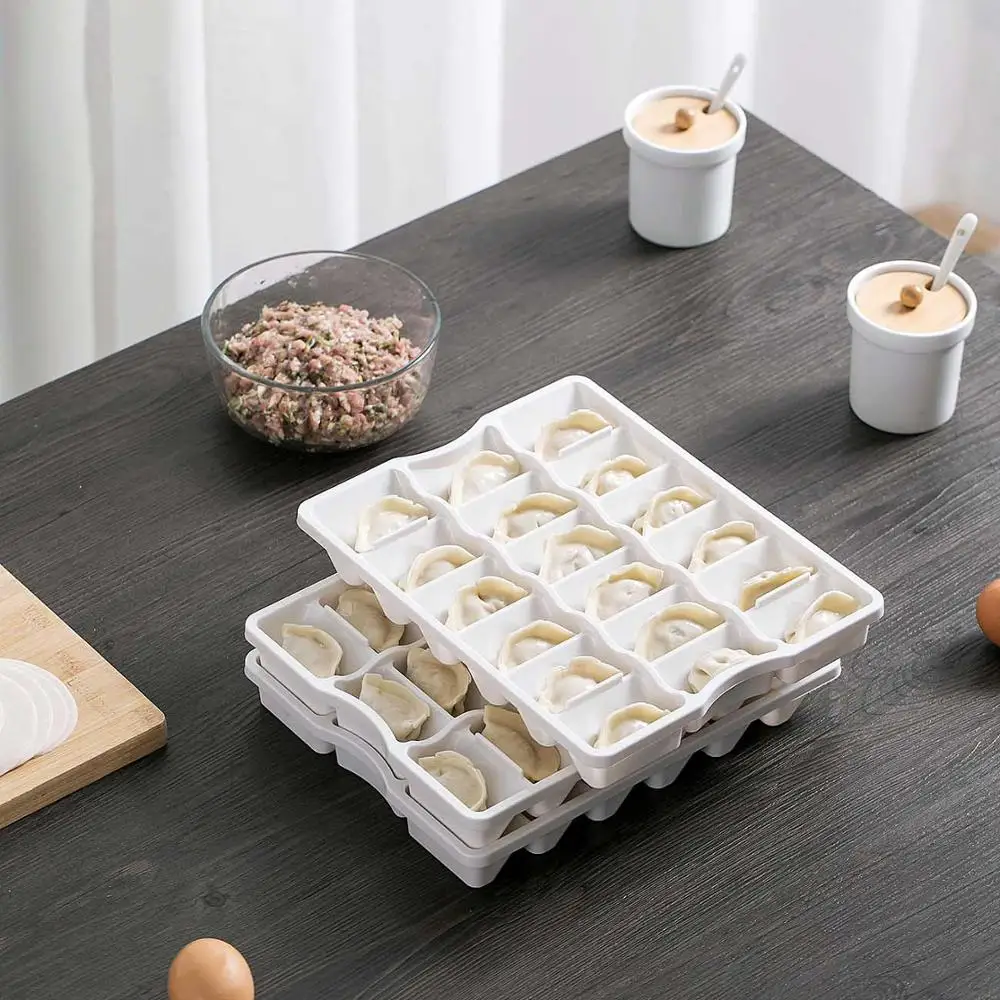 3 шт. контейнер для хранения пельменей с 18 решетками поднос дома