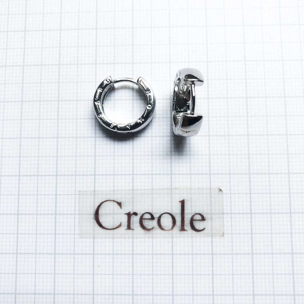 Серьги-Обручи На Петлях классические средние 2019 аксессуары модные ювелирные