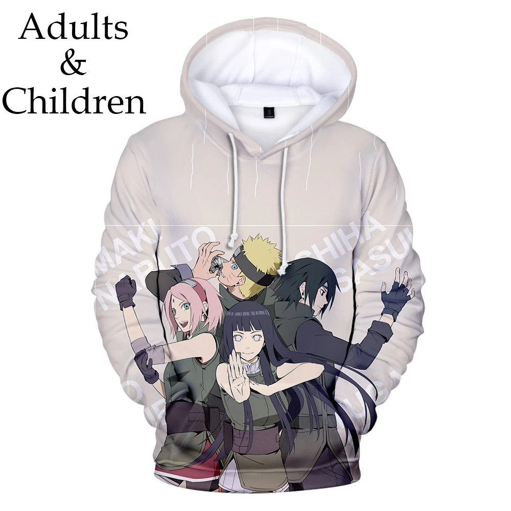 

2021 3D printed Anime Naruto Hoodies Long Sleeve Sweatshirts Men Women Hoodie Autumn Kids Hooded Fashion boys girls pullover