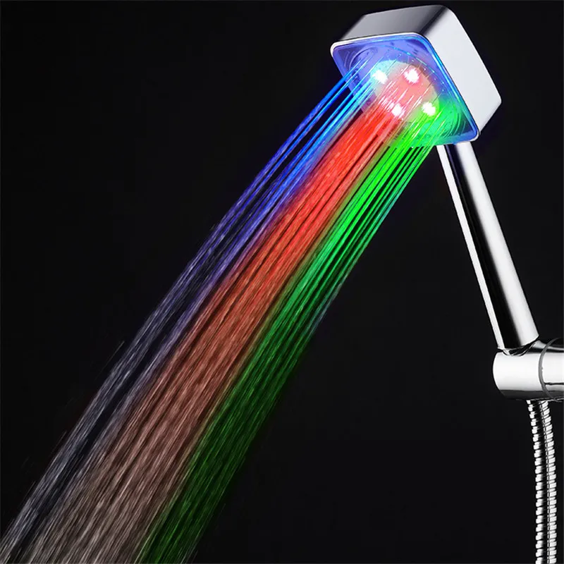 

Luminous LED Shower Temperature Sensitive Color Changing Shower Multicolor Waterfall Sprayer
