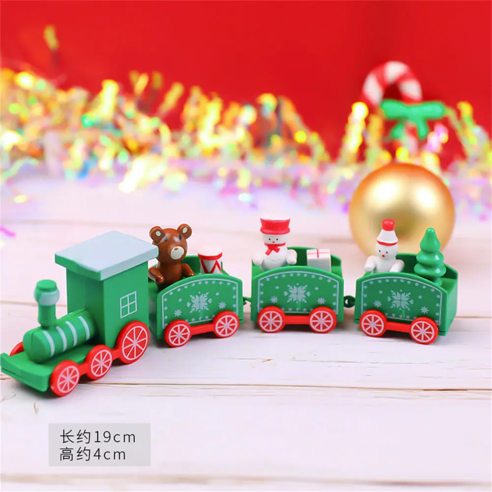 

Noel Home For Table Knots Happy New Year Merry Wooden Train Christmas Toys Gifts Santa Claus Painted Kids Ornaments Navidad Xmas
