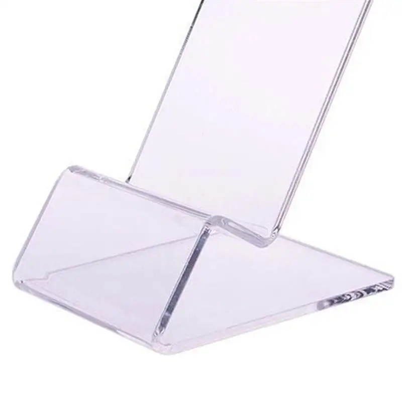 

Clear Acrylic Phone Mount Holder Mini Portable Display Stand Rack for Cell Phone Display for Samsung S20 Plus Ultra Note 10