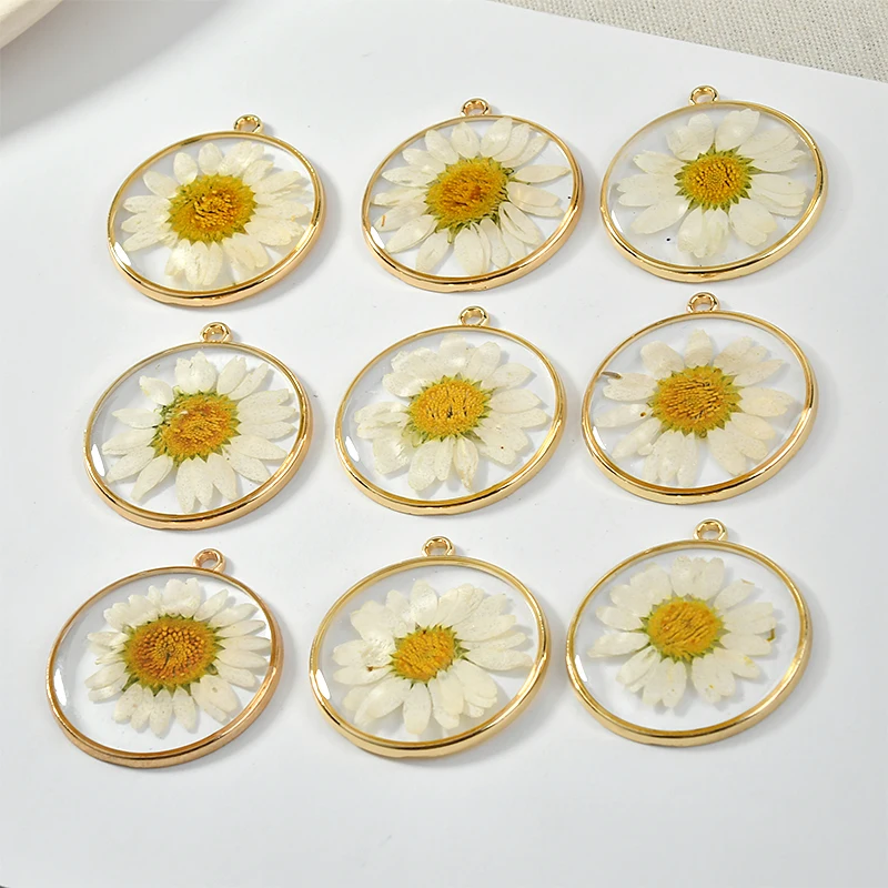 Минимальный заказ 20 шт./лот сушеные натуральные ромашки цветы сердечник