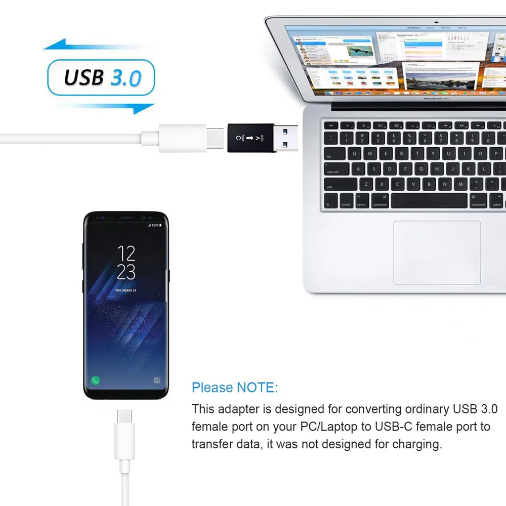 Переходник с USB 3 0 на c Otg шт. конвертер Type-C для Samsung S10 S9 S8 Huawei Mate 20 P30 Xiaomi фоторазъем