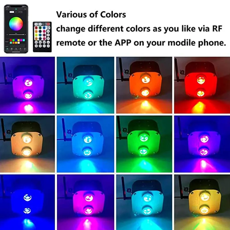 1 Мерцающая лампочка для освещения потолка 20 Вт RGBW Bluetooth управление через