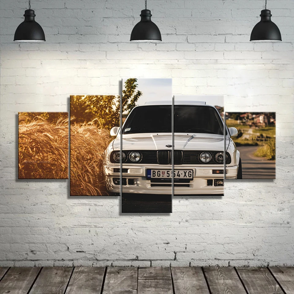 Стены Модульная художественная картина фотографии BMW принтом в виде машинок