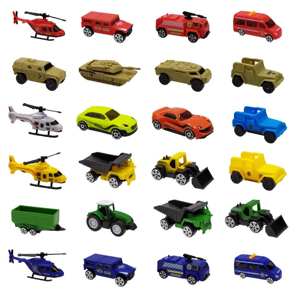 4 шт. Diecast игрушки 1:64 модель строительной машины для малышей с изображением