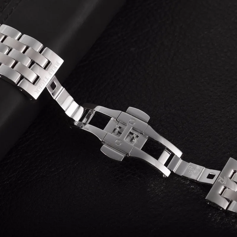 Мужские кварцевые часы мужские наручные Риф Тигр роскошные водонепроницаемые