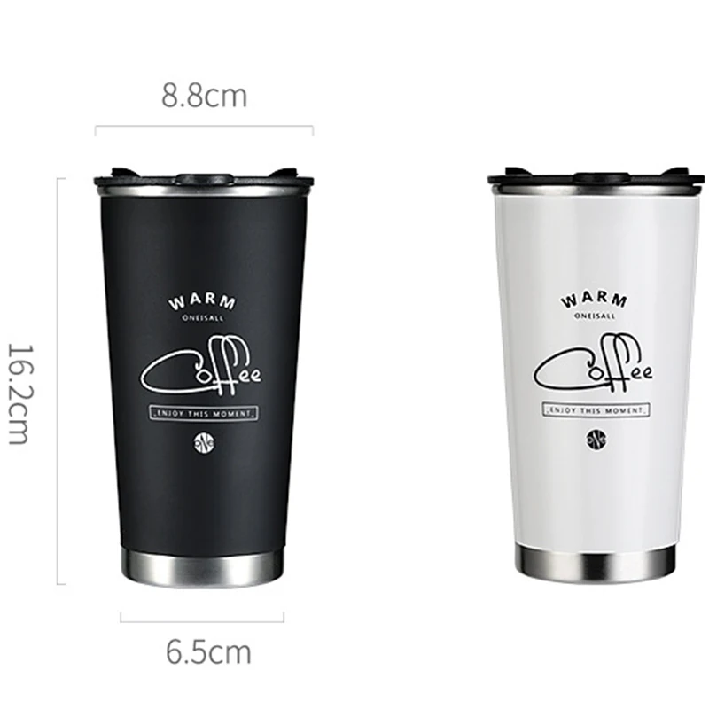 400ML Double Wall Stainless Steel Coffee Mug Thermos Cup Thermal Vacuum Flasks Insulated Cup Tea Milk Travel Water Bottle