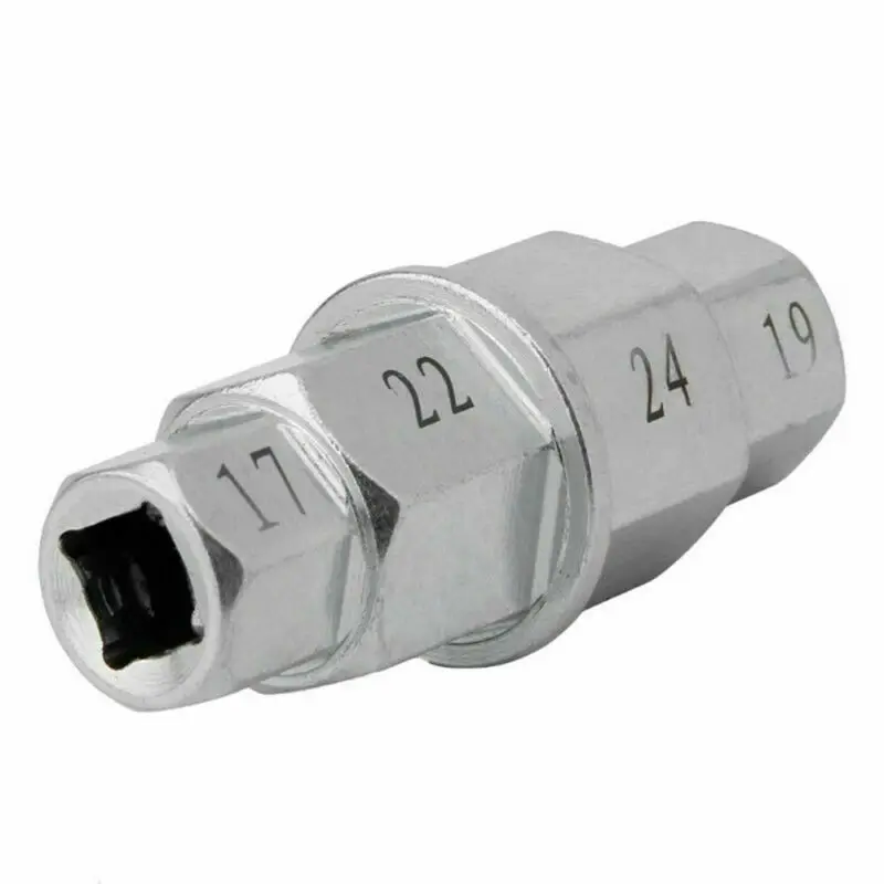 

Adapter Hex Axle 17mm-24mm 1pc 45# Steel Equipment Portable Silver Socket