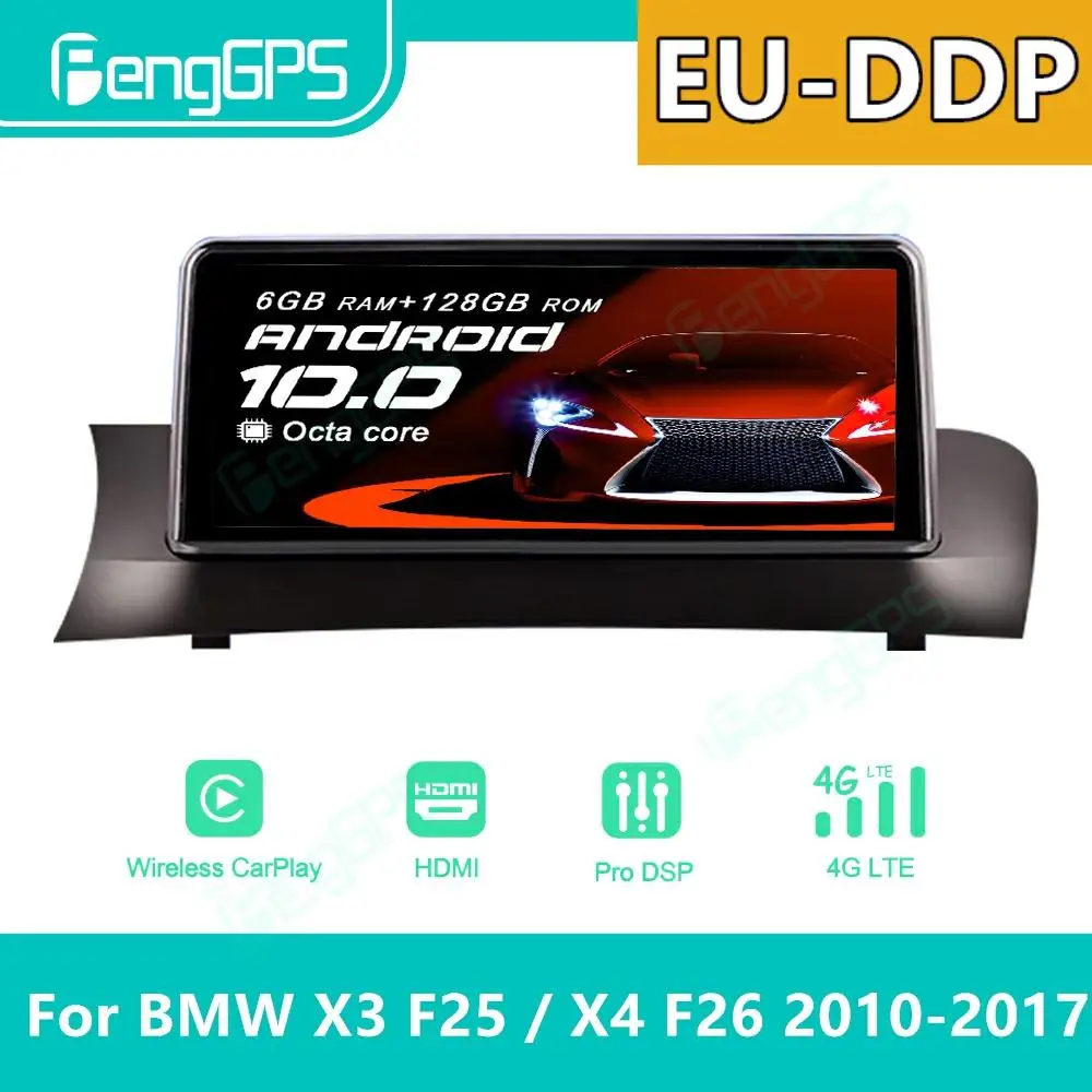 

Автомагнитола для BMW X3, F25, X4, F26, 2010-2017, Android, стерео, мультимедийный плеер, Авторадио, сенсорный дисплей, GPS-навигатор