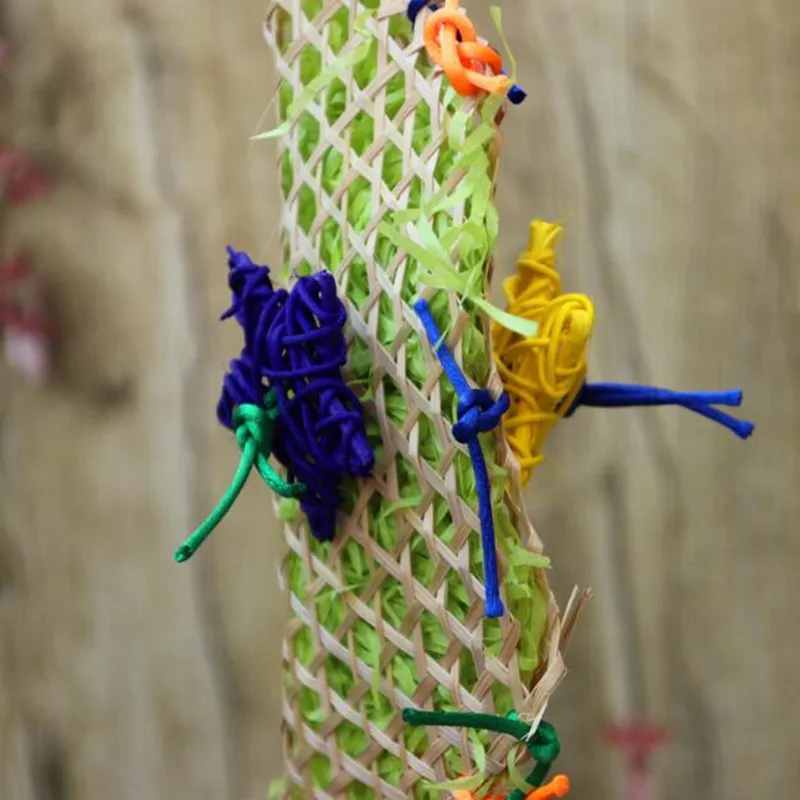 Трава птица попугай качели клетка игрушки раньше жевательные кусачки для