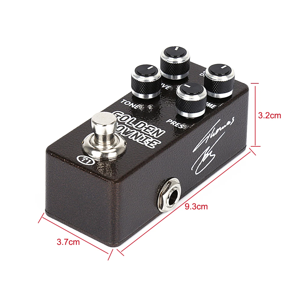 

XVIVE Portable Guitar Effect Pedal Metal Overdrive Distortion DC 9V AC Adapter Multi-effects Pedal True Bypass Guitar Parts