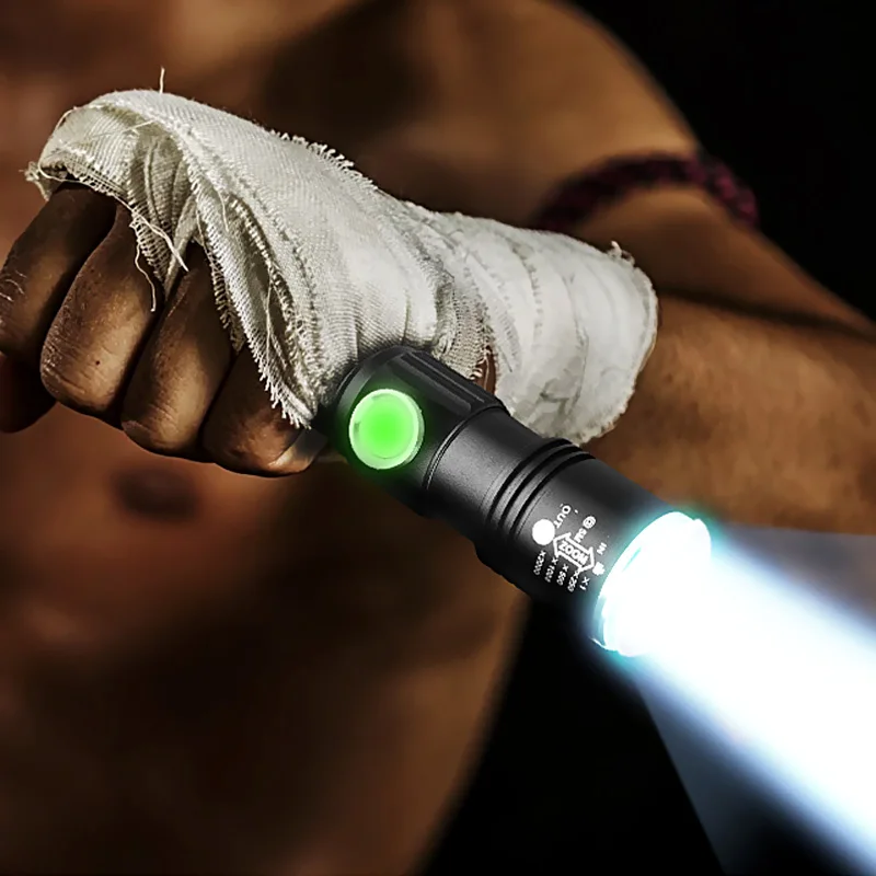 

Powerful T6 USB Rechargeable Led Tactical Flash Light Flashlight Zoomable Waterproof Torch Lamp for Outdoor Travel Hunting